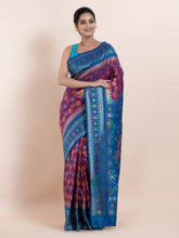 KAVVYA  PURPLE TWO TONE SAREE